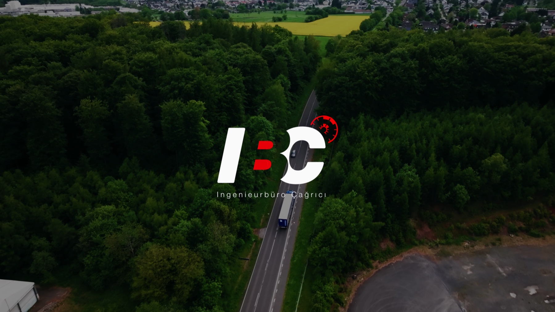 Luftaufnahme einer IBC-Prüfstelle – Imagefilm